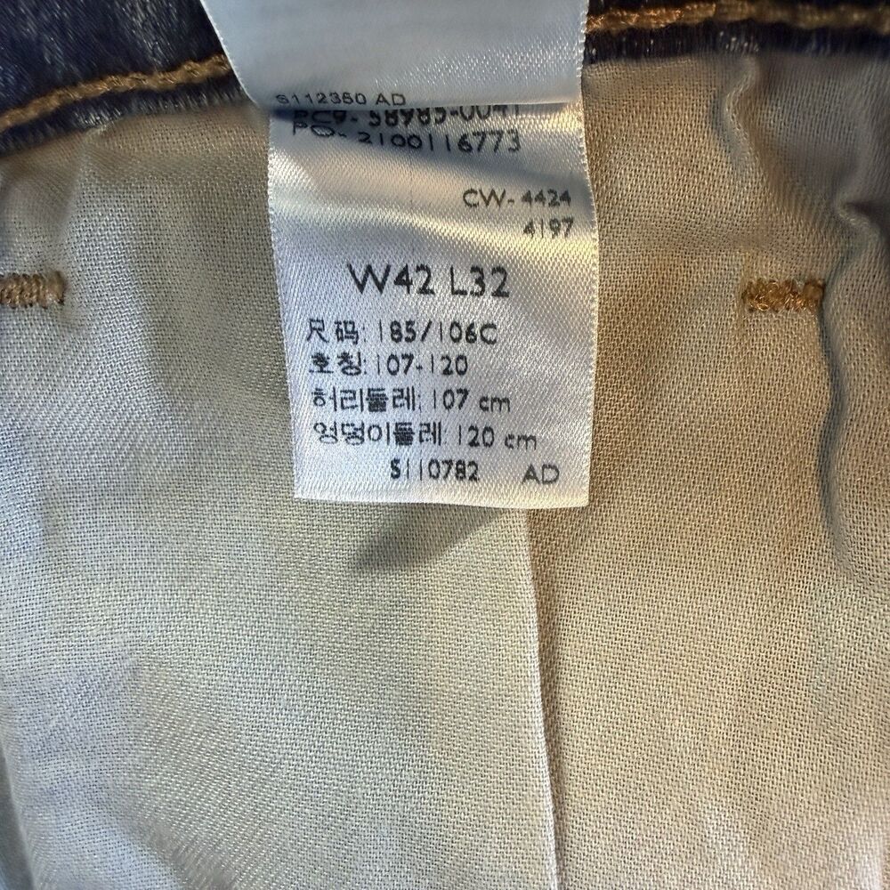 Levi Strauss Signature Gold Men's Relaxed Fit Flex Denim Blue Jeans 42x32 New - Picture 10 of 15